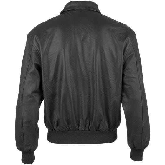 Mil-Tec A-2 Leather Flight Jacket Black