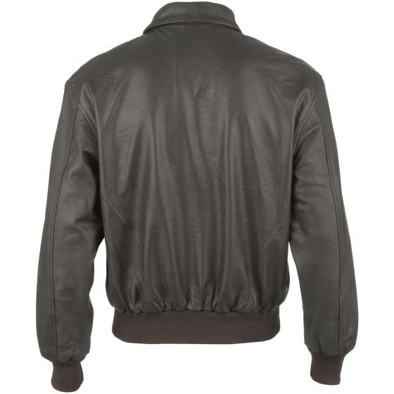 Mil-Tec A-2 Leather Flight Jacket Brown