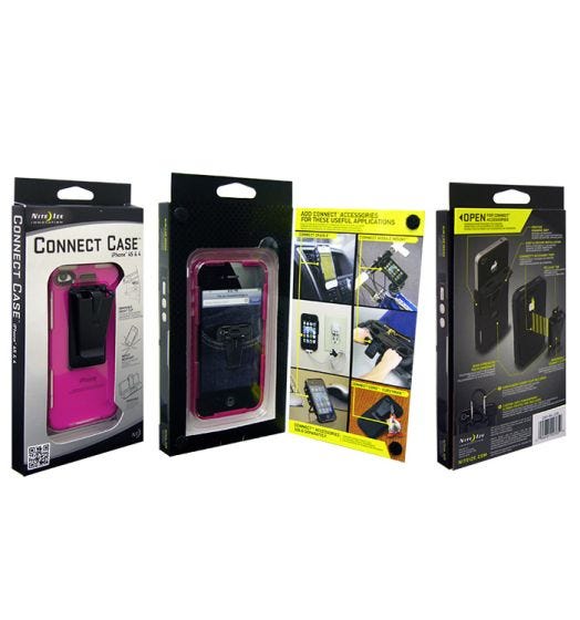 Nite Ize Connect Case for iPhone 4/4S Pink Translucent