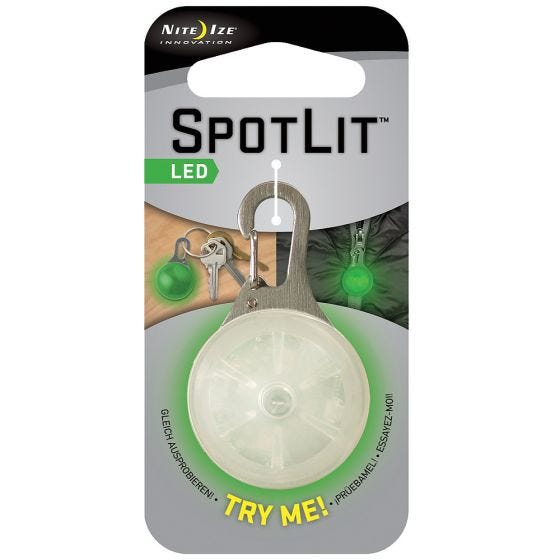 Nite Ize SpotLit Green LED Carabiner Light