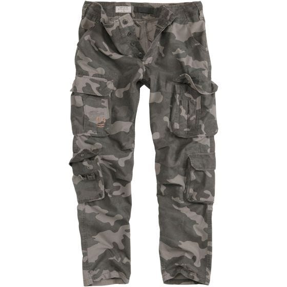 Surplus Airborne Slimmy Trousers Black Camo
