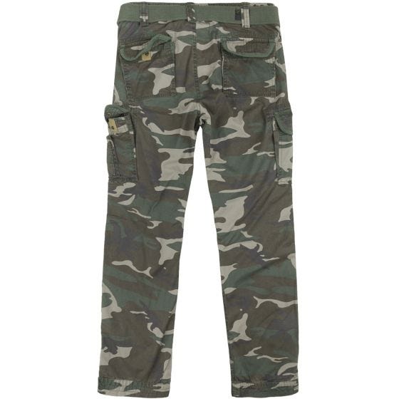 Surplus Premium Slimmy Trousers Woodland Washed