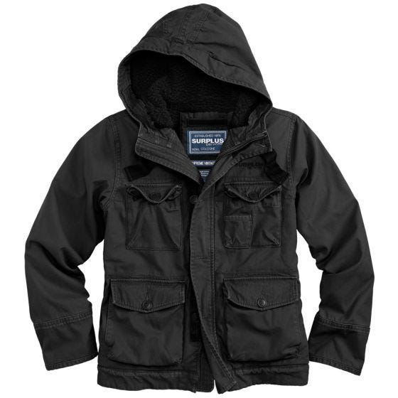 Surplus Supreme Vintage Hydro Jacket Black