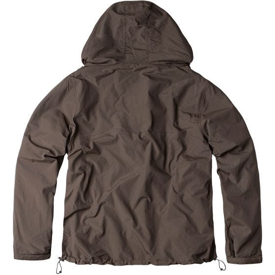 Surplus Windbreaker with Zipper Brown