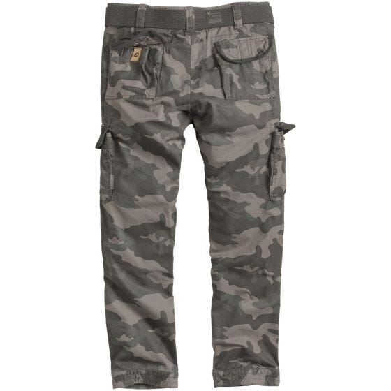 Surplus Premium Slimmy Trousers Black Camo