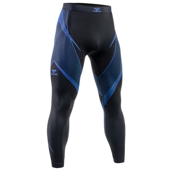 Tervel Optiline Long Bottoms Black/Blue
