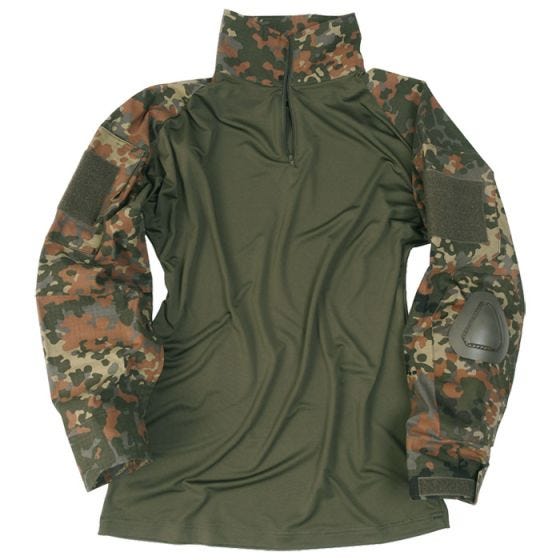 Mil-Tec Warrior Shirt with Elbow Pads Flecktarn