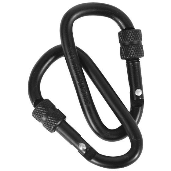 Mil-Com Warrior Locking Carabiners 6mm Black